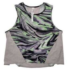 Lululemon Swift Ventilated Running Tank Top In Paint Glide Print Size 12 active